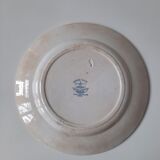 Flat old plate, Faïence Creil and Montereau, Toledo model