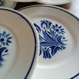 Set of 6 vintage earthenware plates