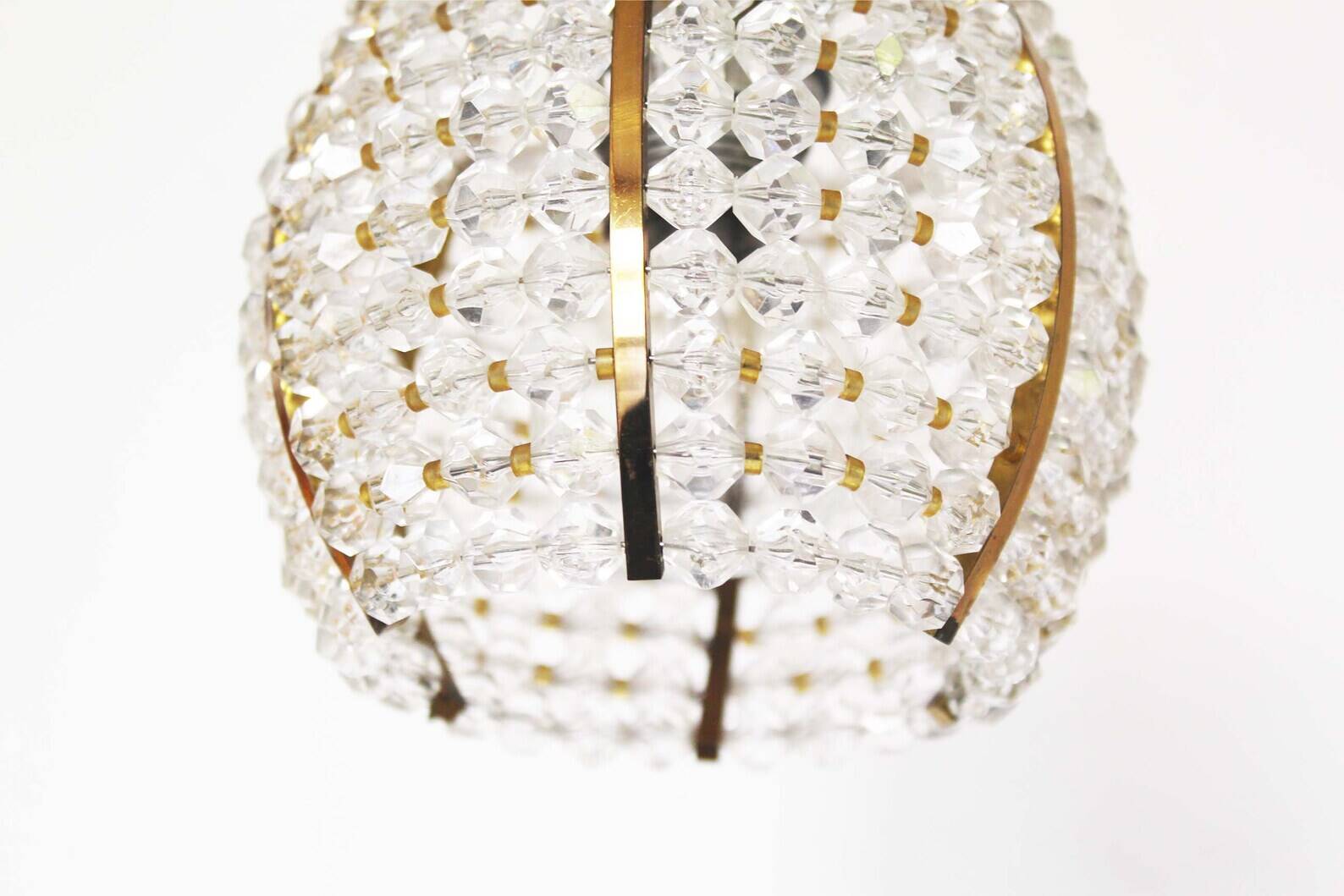 Petit Vintage pendant chandelier by Emil Stejnar for Rupert Nikoll