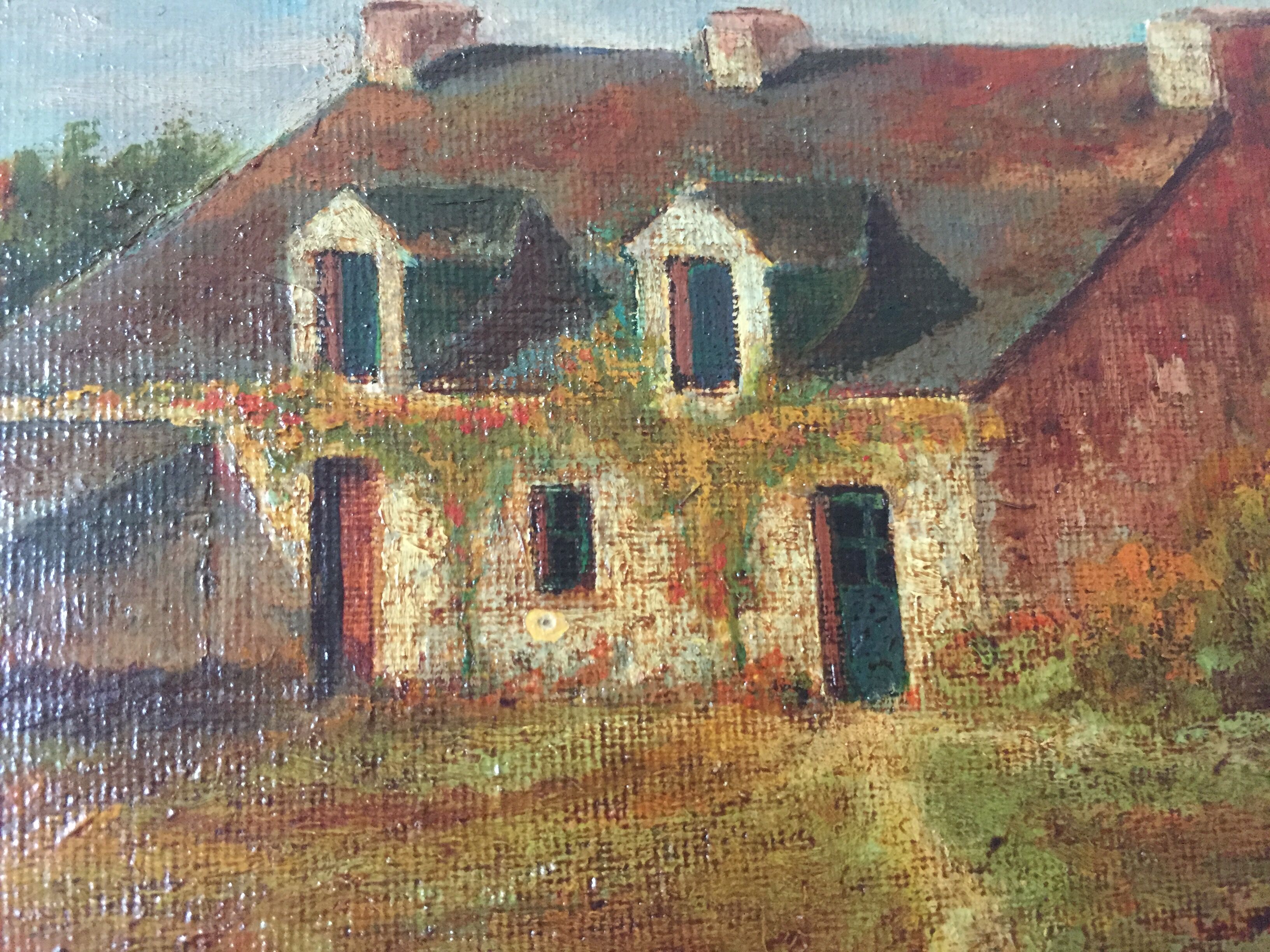 Oil on canvas signed - Moulin de Lancieux (Dinard)