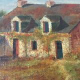 Oil on canvas signed - Moulin de Lancieux (Dinard)