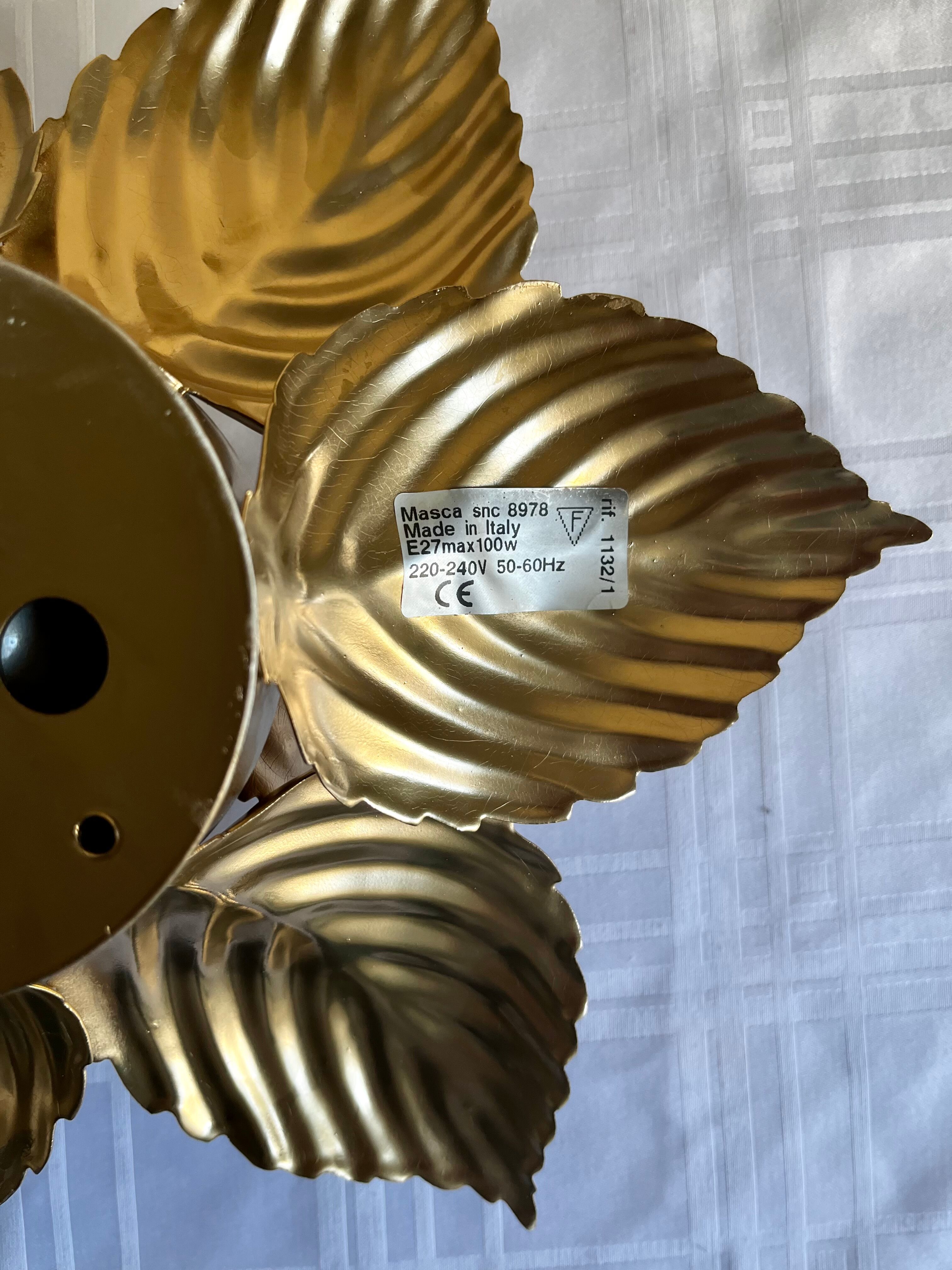 Masca Golden Flower Wall Lamp