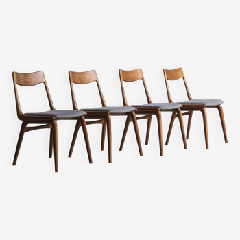 Set of 4 boomerang dining chairs by Alfred Christensen, Denmark, 1960