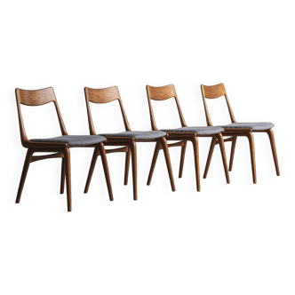 Set of 4 boomerang dining chairs by Alfred Christensen, Denmark, 1960