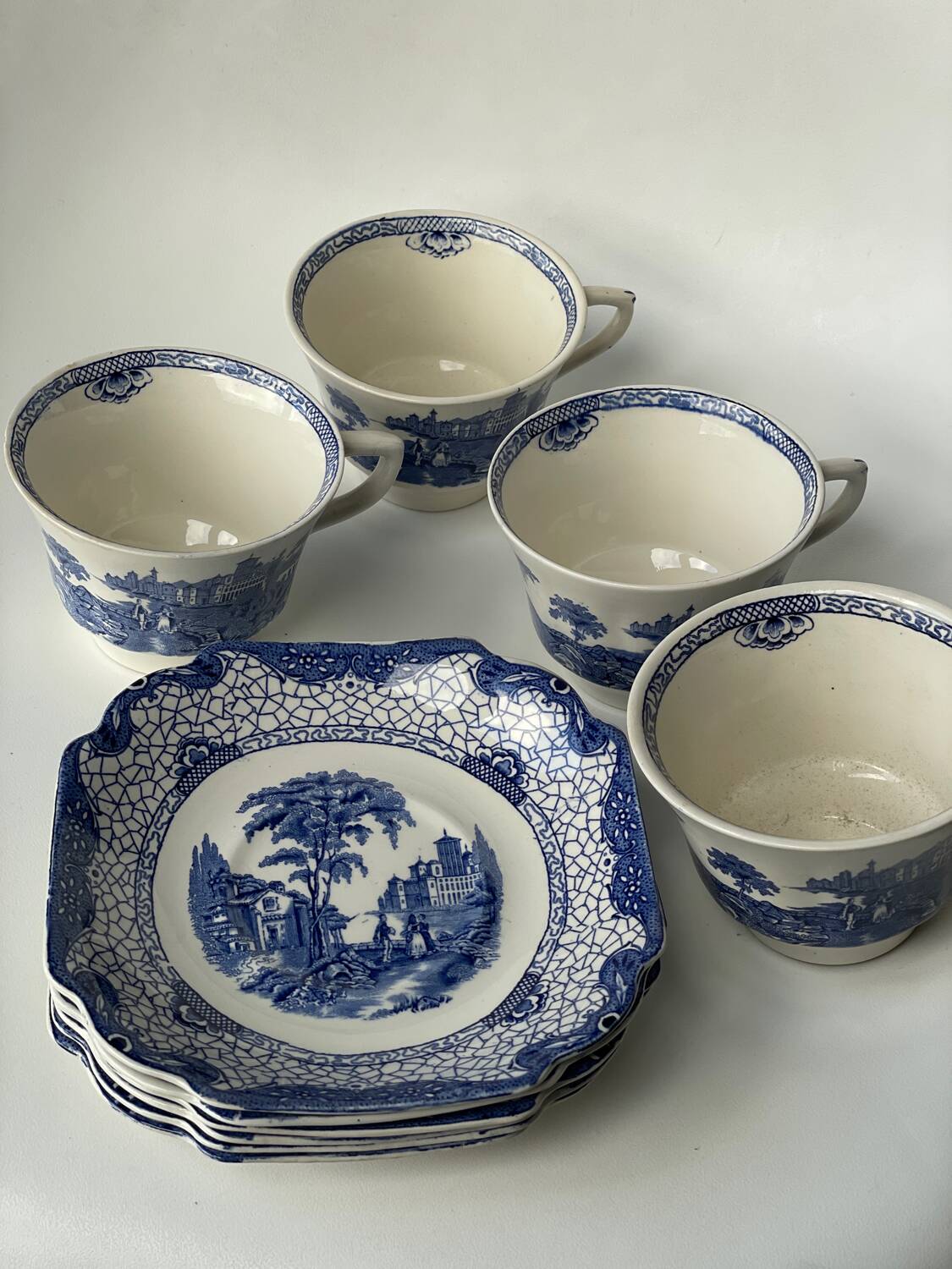 Adams England Landscape Tea Set