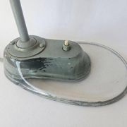 Industrial Desk Lamp Bauhaus, Marianne Brandt, Kandem, Glass Base, 1930s
