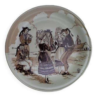 Assiette porcelaine Castelroux ( Danse )