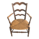 Fauteuil paillé fin XIX