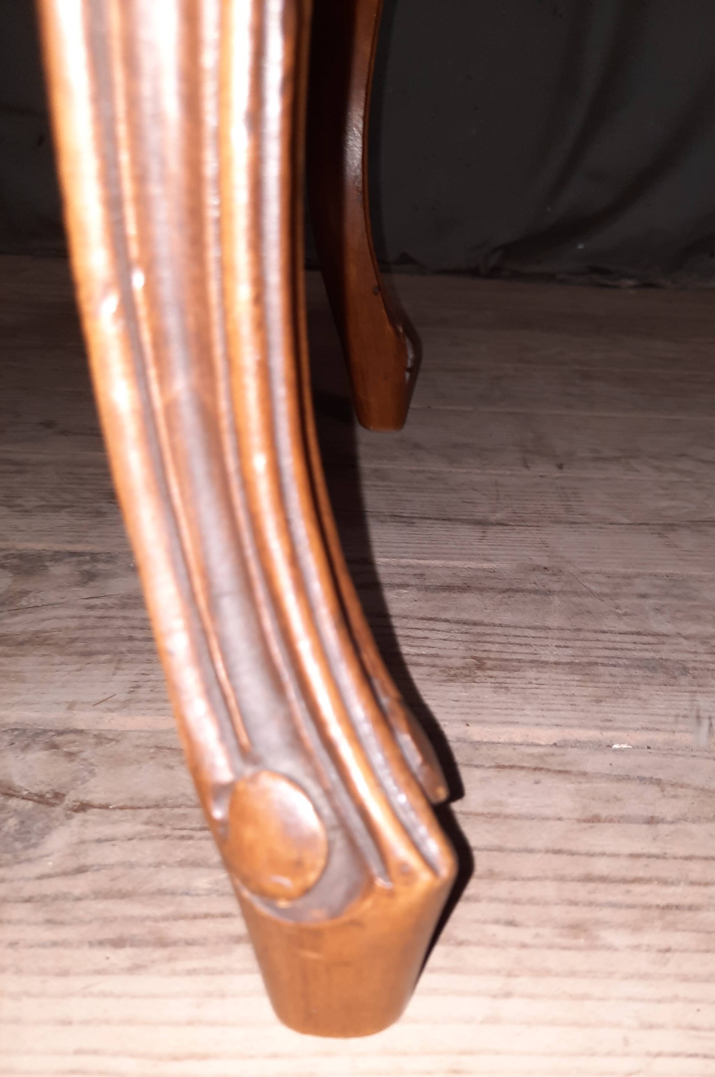 Louis XV style upholstered stool