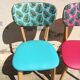 Pair of vintage chairs in solid beech