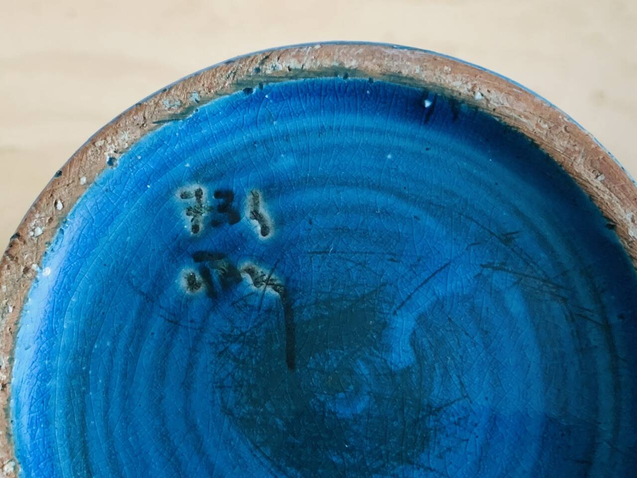 Bougeoir / Vintage Candle Holder Rimini Blue by Bitossi, 1950s