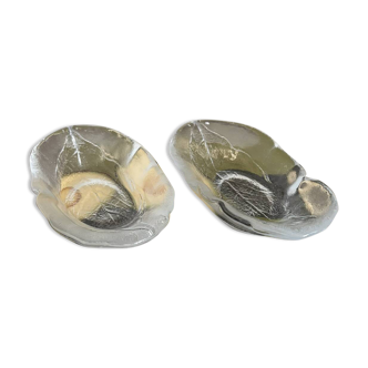 Vintage Avocado Coupe Glass KOSTA Party Engraved