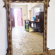 Napoleon III era mirror gilded with gold leaf