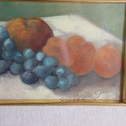 Still Life with Fruits – oil on framed panel
