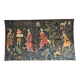 Reproduction tapisserie murale tissée main "Cueillette de fruits XVIème s. Musée du Louvre