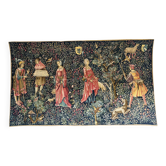 Reproduction of the hand-woven wall tapestry "Fruit Harvest 16th Century. Louvre Museum"