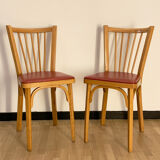 Pair of Baumann bistro chairs