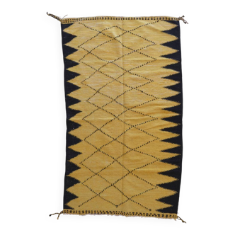 Tapis Kilim Jaune - 264 x 150 cm