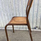 Lot de 8 chaises industrielles école vintage collectivités mullca delagrave
