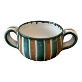 Ceramic sugar bowl by Picault Vallauris, 1960s