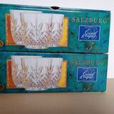 6 whiskey or water glasses 23cl crystal