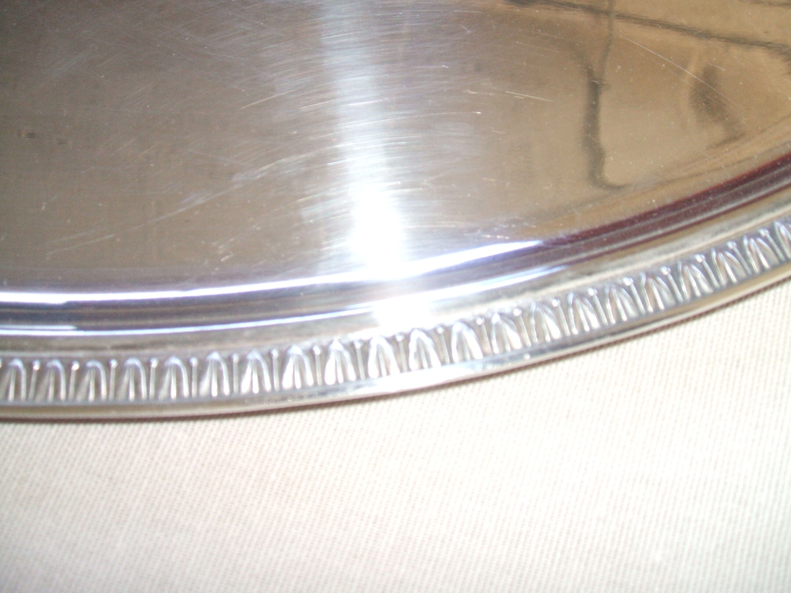 Louis XVI style silver metal TRAY
