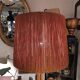 Lampadaire rotin corde vintage