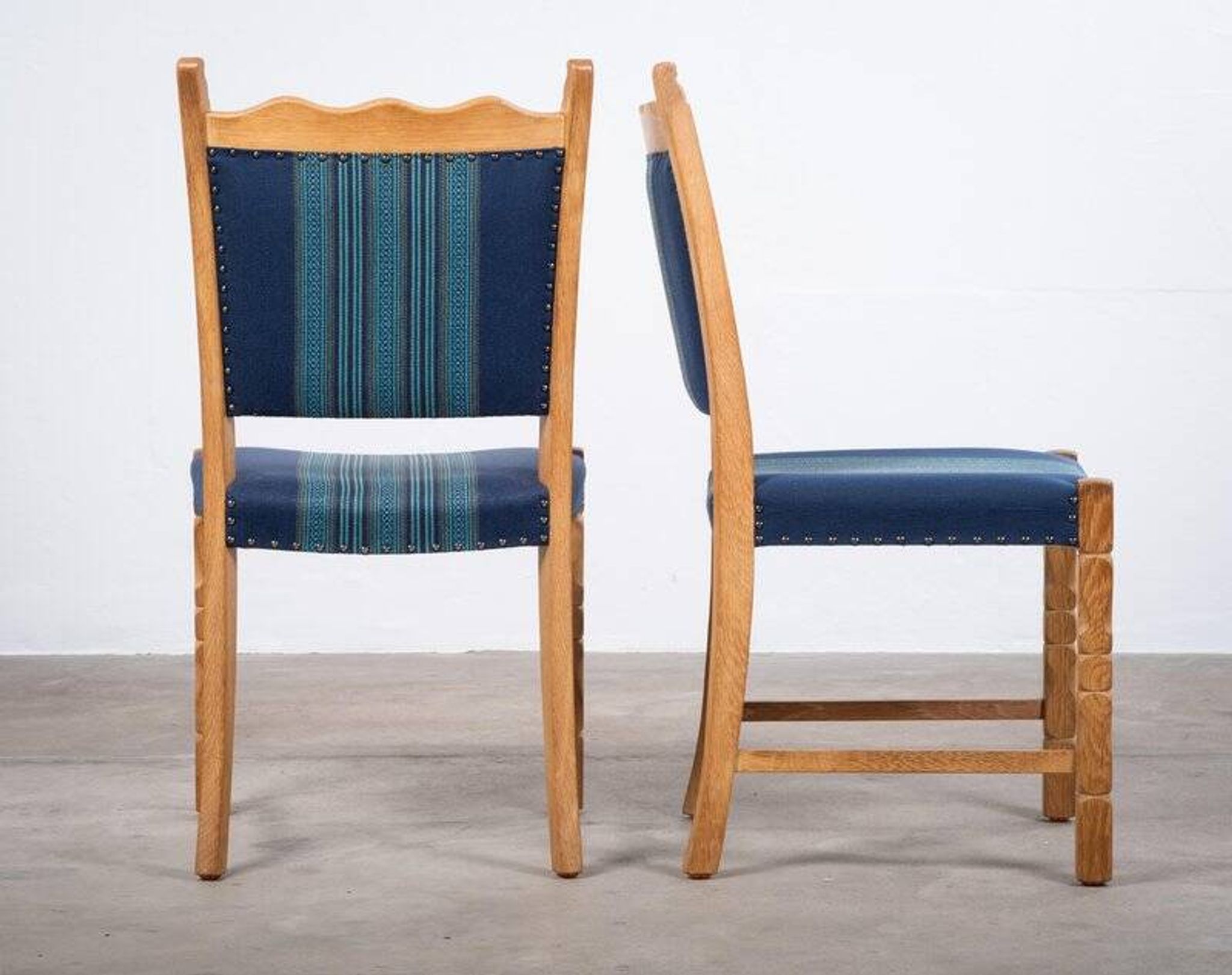 Dining Chairs in Oak by Hennnig Kjærnulf, 1960s, Set of 6