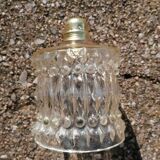 Globe hanging lamp in vintage molded glass
