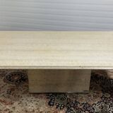 Vintage travertine coffee table from the 70s