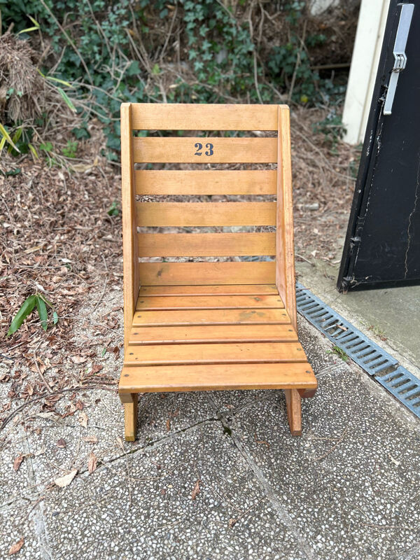 Chaise de plage en bois