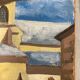 Oil on vintage panel