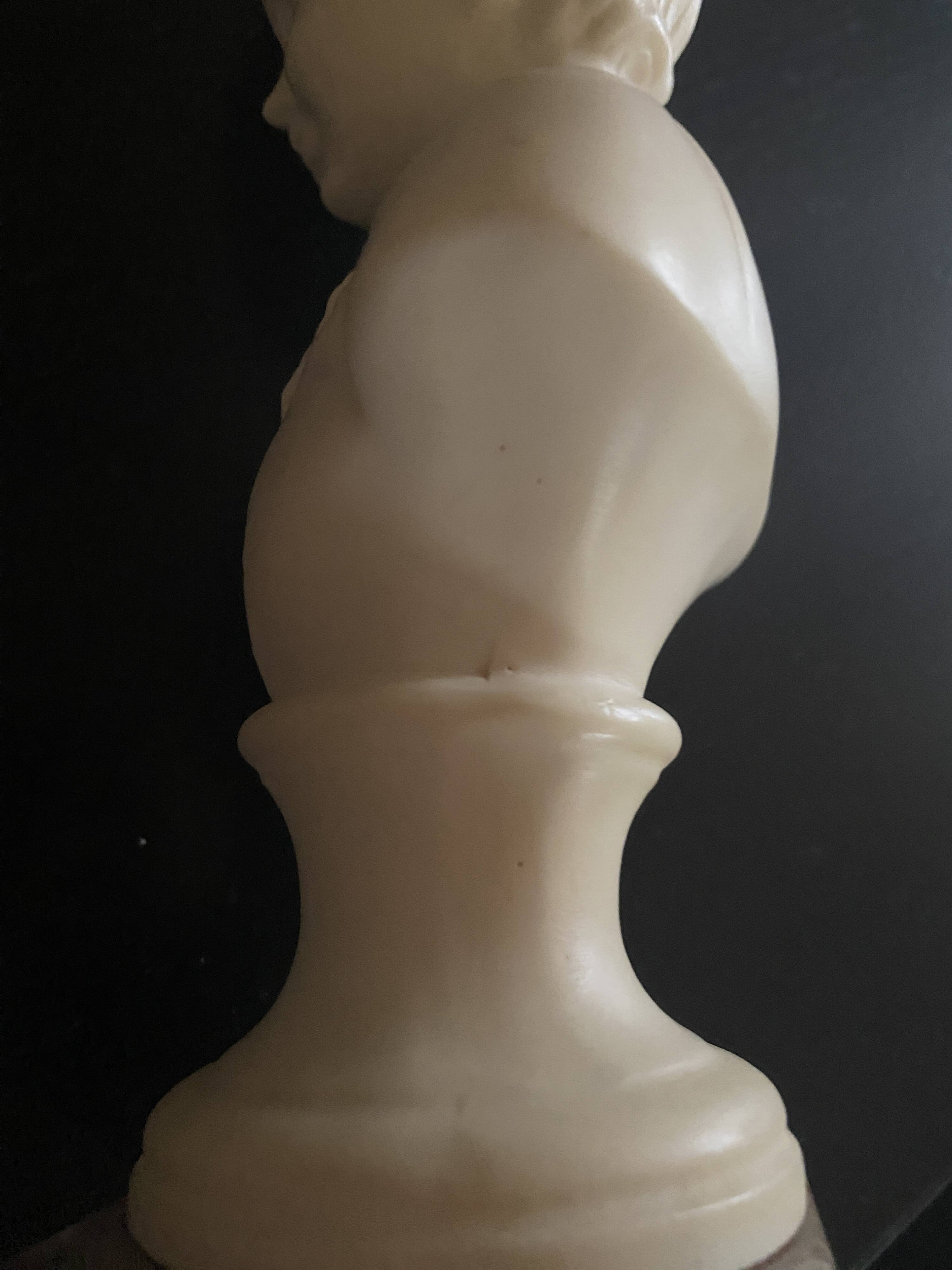 Stone and marble bust, 1950s