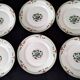 6 Assiettes plates en porcelaine de Limoges