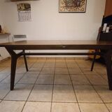 Solid oak extendable table Jenson for 6/8 people