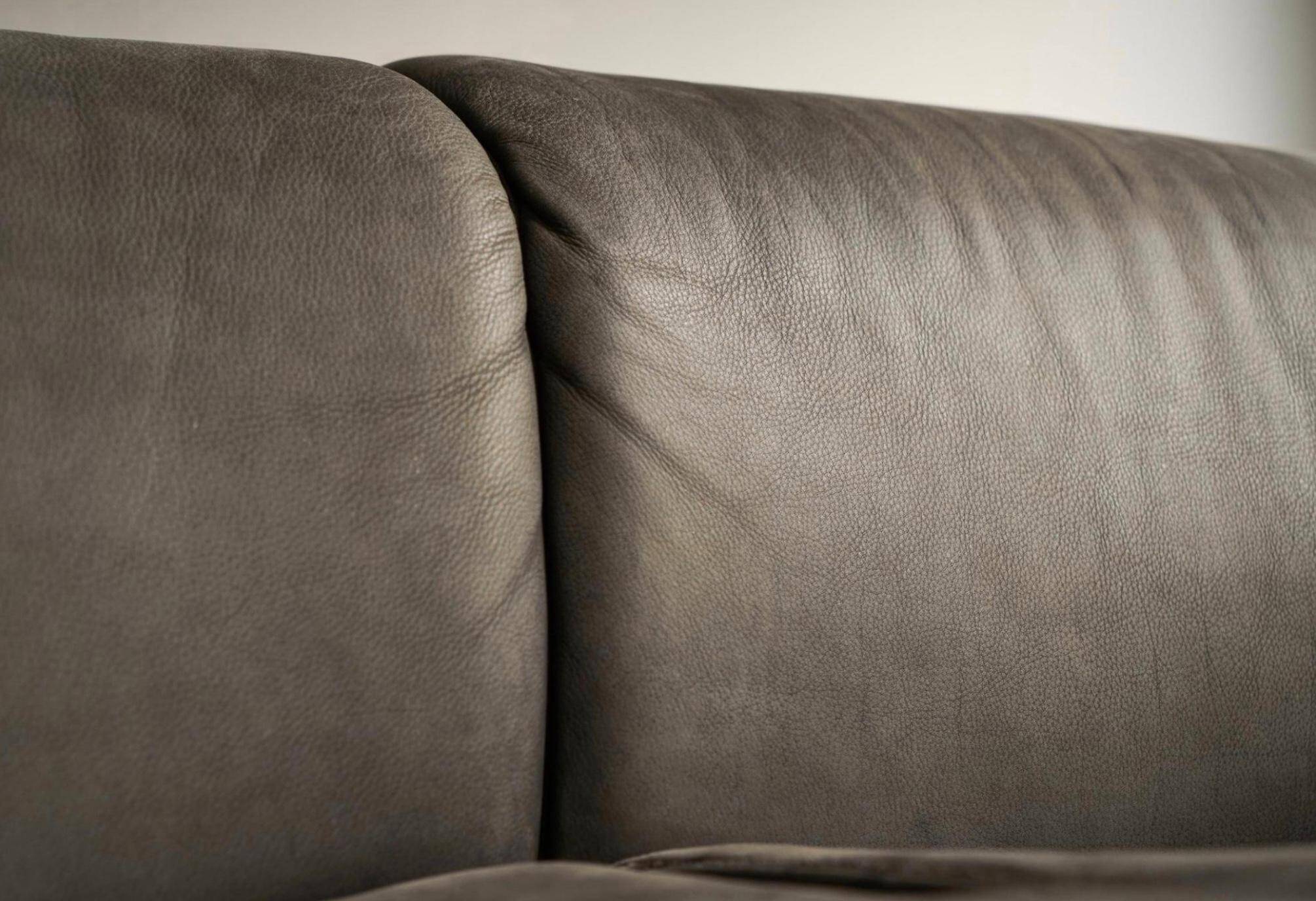 Sofa Karl Wittmann in patinated leather, 1980s