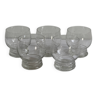 Crystal tumbler glasses