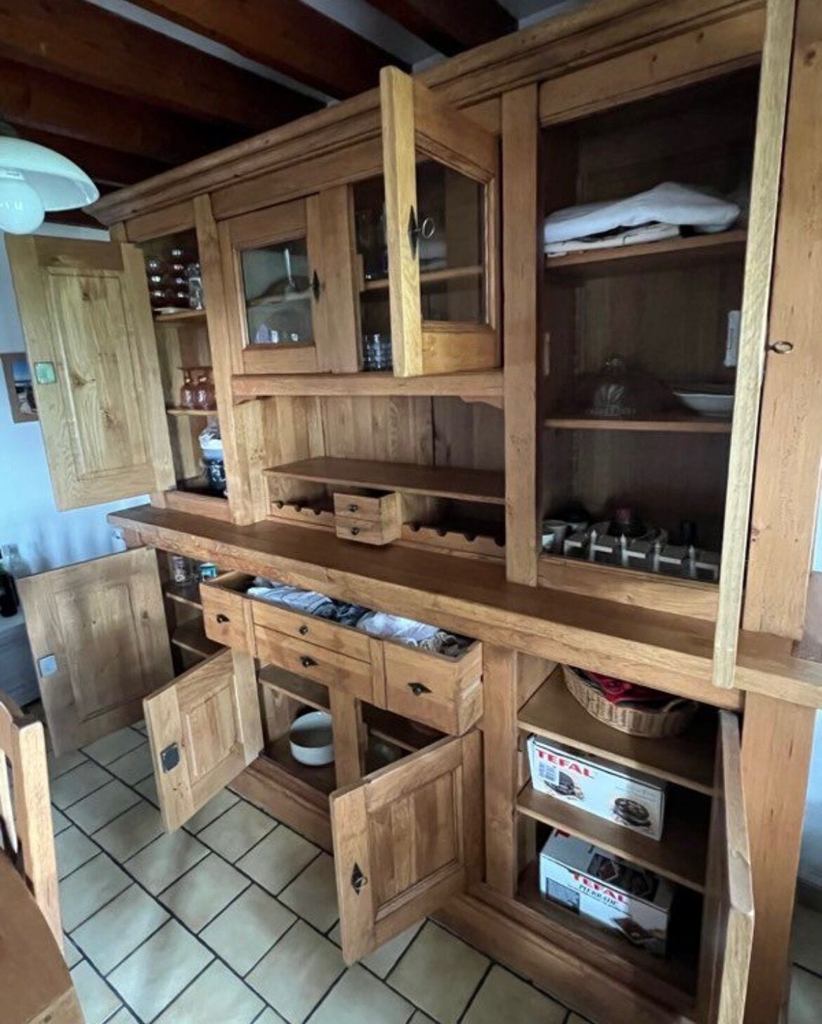 Solid oak sideboard