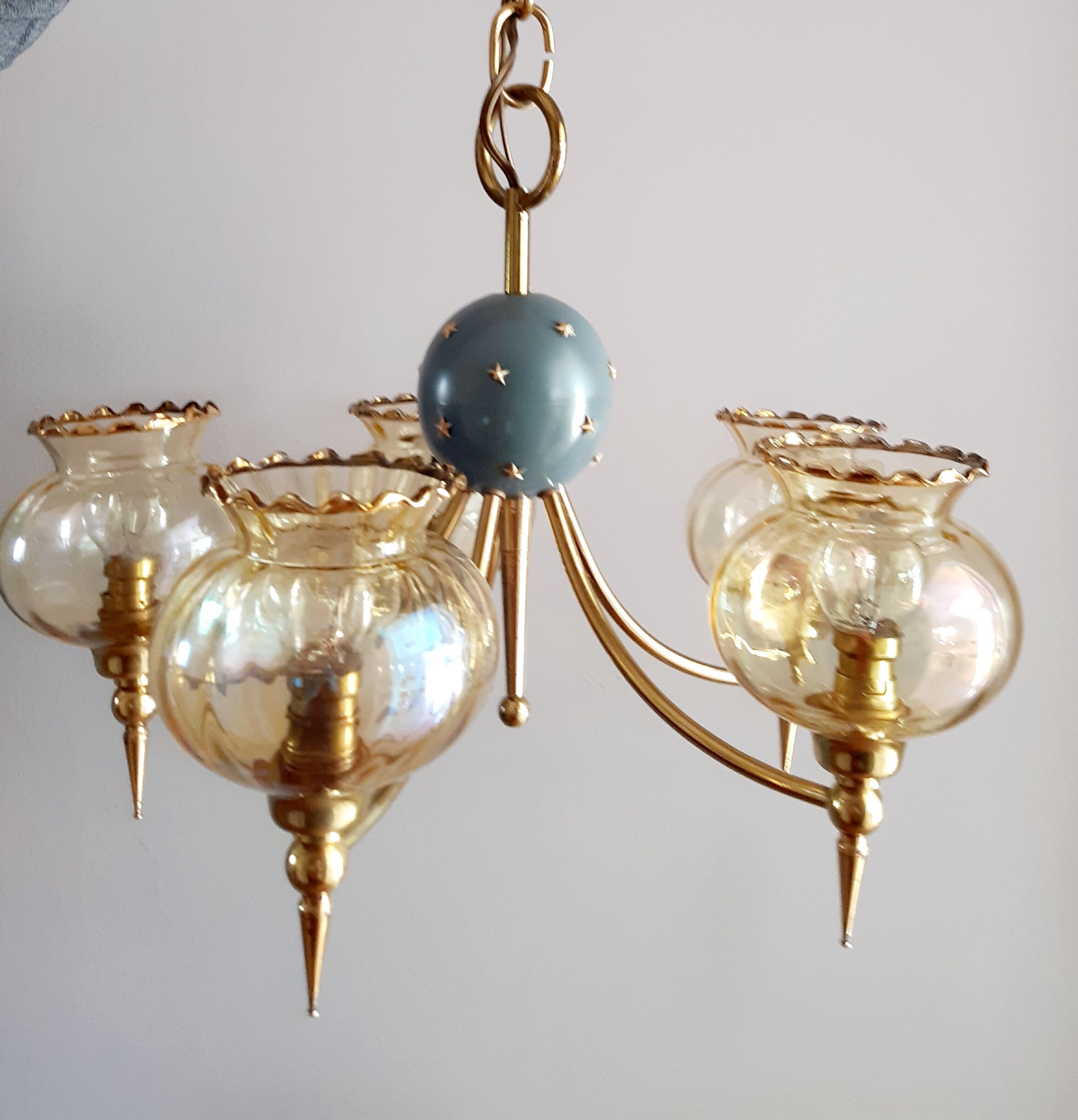 Vintage brass chandelier