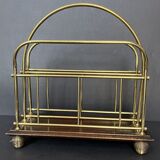 Vintage magazine door in gold metal