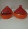 Pair or 2 glass paste vases from the 80s vintage.