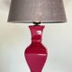 VINTAGE Chic Ceramic and Velvet LAMP