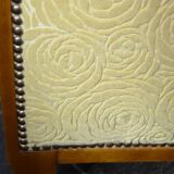 Paire de fauteuils et poufs art-déco