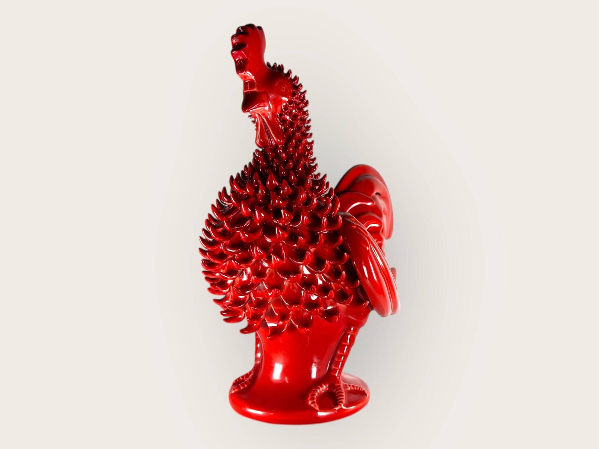 Vintage Behrend ceramic hen, 1960s, Italy, XL