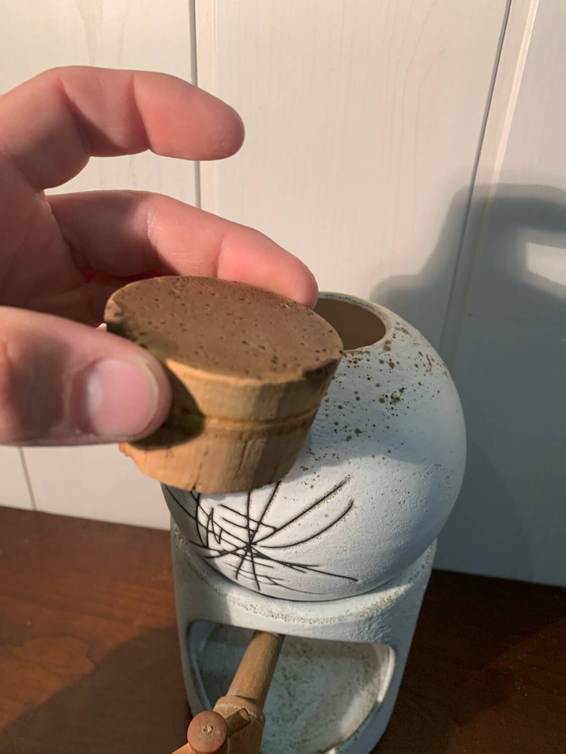 Vallauris Ceramic Fountain by Henri Cimal Vintage Circa 1960