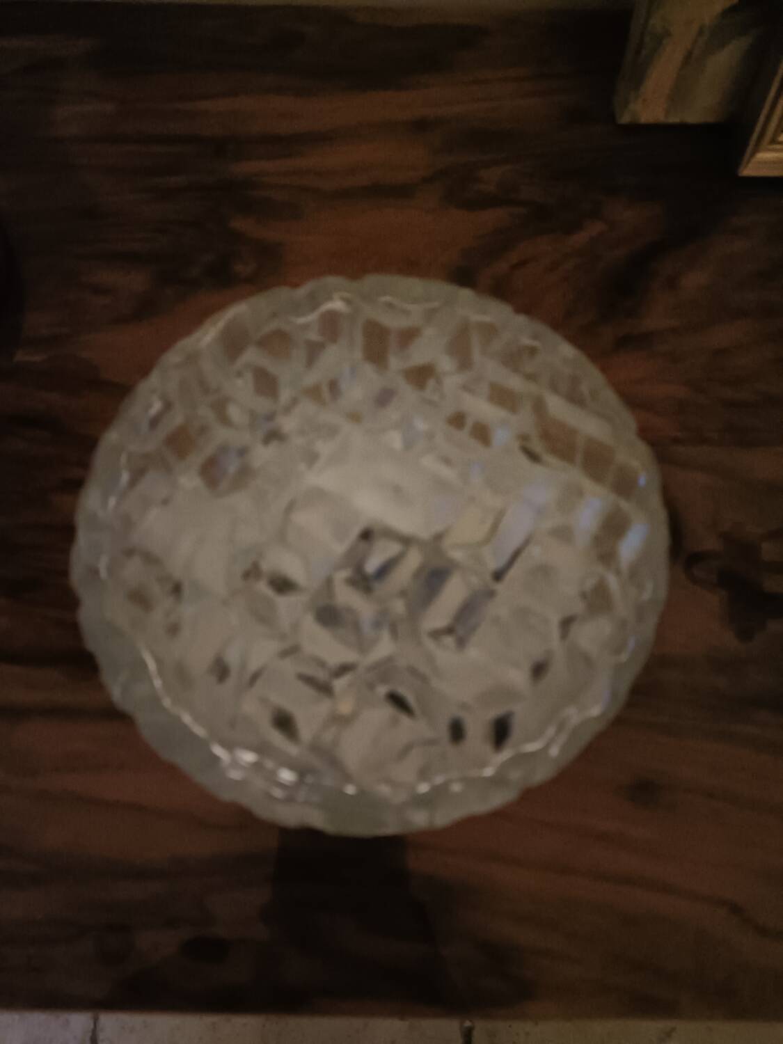 Vintage glass ceiling or wall light
