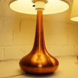 Pair of table lamps Orient copper finish Jo Hammerborg for Fog & Morup, Denmark, 1960s