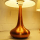 Pair of table lamps Orient copper finish Jo Hammerborg for Fog & Morup, Denmark, 1960s