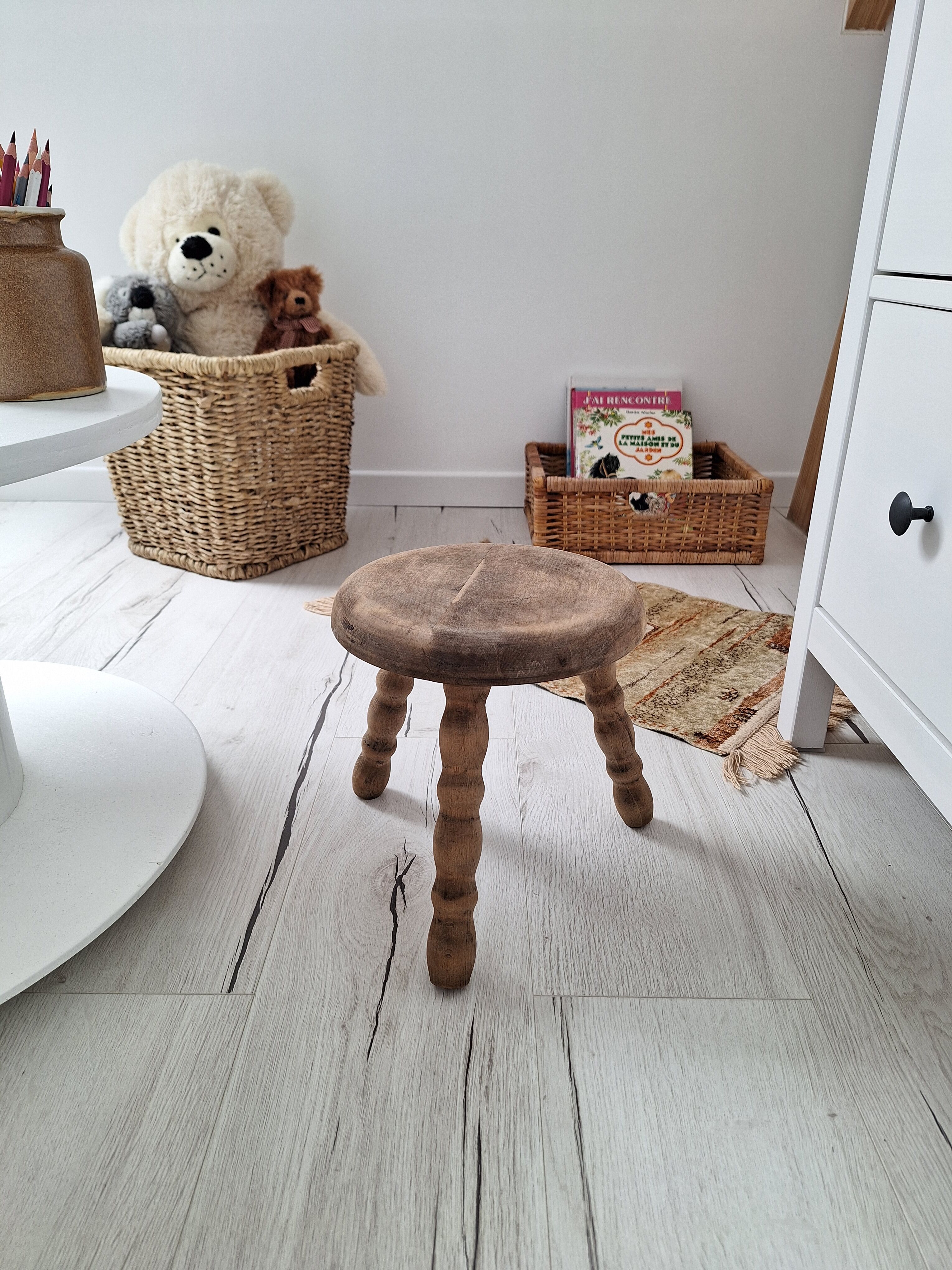 Vintage tripod stool