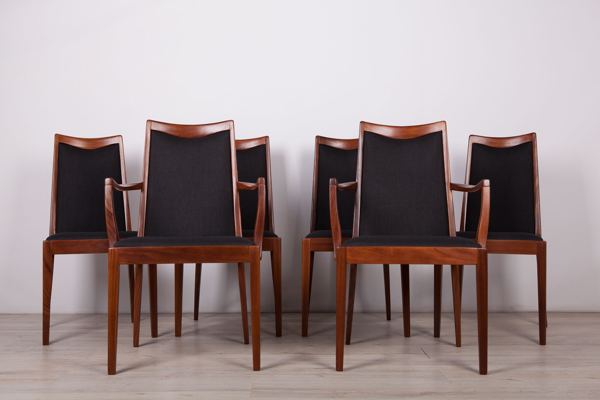 Set of 6 mid-century teak dining chairs by Leslie Dandy for G-Plan, 1960s
